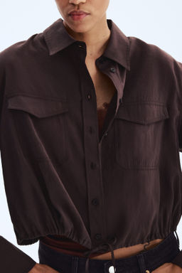 Camisa con cord?n de ajuste - H&m фото 6