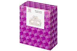 Фигурка декоративная 11*4*8,5 см Лошади белая с золотом, фарфор - Elan gallery фото 5