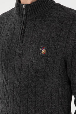 Мужской свитер антрацитового меланжа - U.s. polo assn фото 7