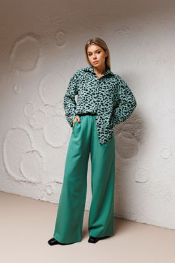 Рубашка AmberA 1066-1 изумруд  фото 3