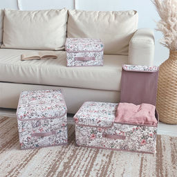 Короб стеллажный с крышкой, большой, 30*40*25 см, JARDIN, шт - Valiant фото 5