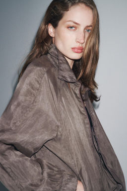 ZW COLLECTION FLOWY BOMBER JACKET - Zara фото 4