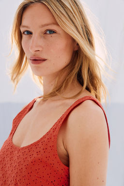 Vestido con bordado ingles - H&m фото 4