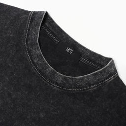 Футболка из вареного хлопка женская Mist Don't touch me, размер L, чёрная