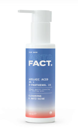 ART&FACT Гель д/умывания лица анти-акне с азелаиновой кислотой (Azelaic Acid 3%+Panthenol 1%) 150ml