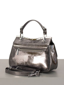 LACCOMA сумка Q6061-1-темно-серебристый натуральная кожа полиэстер  фото 2