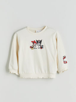 Hello Kitty Bask?l? K?z Bebek Kal?n Sweatshirt