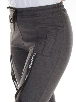 QB-82 DK. GRAY Брюки спортивные женские (95% хлопок, 5% стрейч) P&S