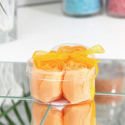 Мыльные розы, оранжевые, набор 3 шт. - SB BEAUTY фото 2