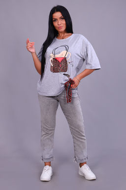 Футболка Натали 24884 оверсайз из кулирки пенье с лайкрой фото 10