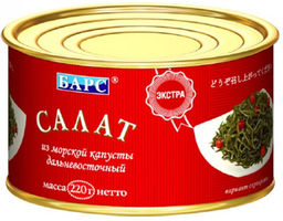 Барс Салат из морской капусты Дальневосточный 220г