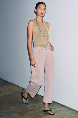 JEANS ZW COLLECTION ANKLE RELAXED TIRO MEDIO / Rosa