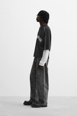 CONTRAST TEXT POLO SWEATSHIRT - Zara фото 4