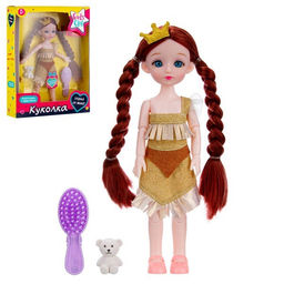 Кукла 30см, руки и ноги на шарнирах, с аксесс. (IT110956) в коробке 34,5*26*7см