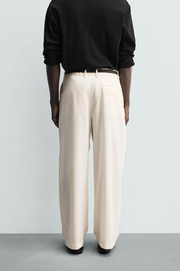 PLEATED WOOL BLEND TROUSERS - Zara фото 12