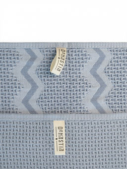 Набор кухонных полотенец 2шт 35x70 синий вафельное полотно - Denastia фото 4