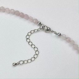 Бусы из мадагаскарсого Розового Кварца огранка 42 см +