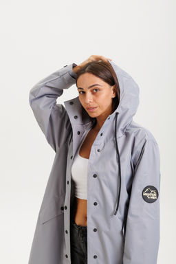 Плащ-дождевик (серый)