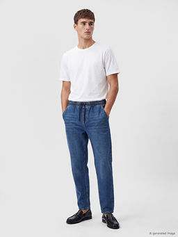 Baggy Fit Erkek Jean Pantolon