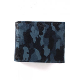 Портмоне мужское Croco-ПР-900 натуральная кожа 1 отд, 10 карм, синий флотер камуфляж (126) 264553  фото 2