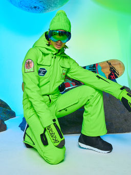 Женский сноубордический горнолыжный комбинезон Alpha Endless Aeternitas 223/2305 FAG - Салатовый  фото 31