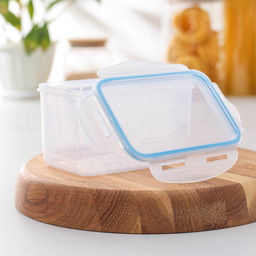 Контейнер пищевой Good & Good, 1 л, с герметичной крышкой, пластик, прозрачный