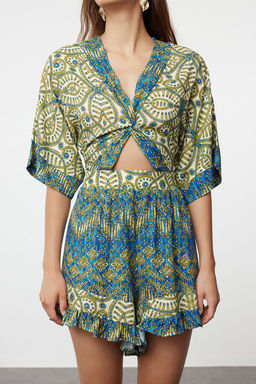 Etnik Desenli Dokuma Cut outl? Plaj Mini Tulum TBESS23EL00017