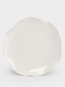 Тарелка закусочная, 20 см, фарфор P, белая, Волнистый край, White ocean - Anna lafarg фото 8