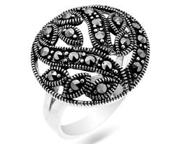 Кольцо из серебра марказит, SL-AGA1176