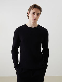 Bisiklet Yaka Erkek Triko Kazak