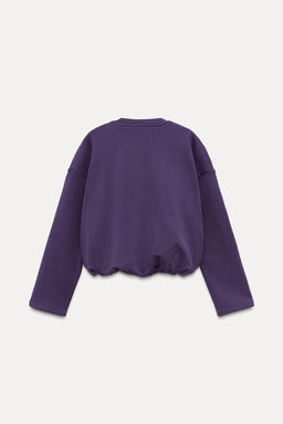 GATHERED CROPPED SWEATSHIRT - Zara фото 6