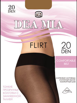 Колготки классические DEA MIA FLIRT 20 (заниженная талия) бронза