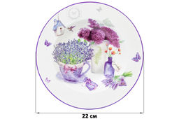 Набор тарелок 2 пр. 300 мл 21,5*21,5*3 см Лаванда глубокие NEW BONE CHINA - Elan gallery фото 5