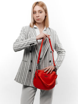 LACCOMA сумка Анжелика-Л815-алый эко кожа хлопок  фото 7