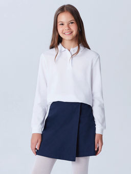 Polo Yaka Basic K?z ?ocuk Ti??rt 2li