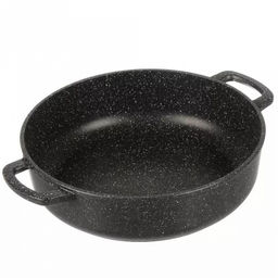 Набор посуды с антипригарным покрытием "Гранит" 4 предмета: сковорода со съемной ручкой д26см, h6,9см, жаровня д26см, h7,5см, кастрюля 4л, д26см, h11см, стеклянная крышка д26см (Россия) Подходит для всех видов плит, включая индукционную.