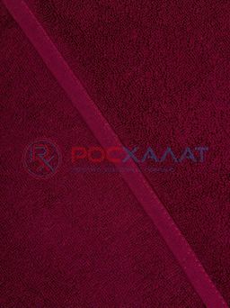 Махровое полотенце без бордюра темно-бордовое ПМ-122 70х140