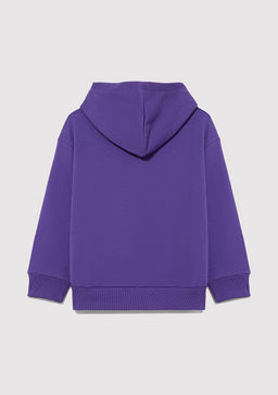 Mavi Logo Bask?l? Kapusonlu Mor Sweatshirt  фото 2