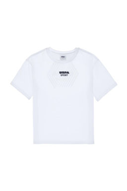 Erkek _ocuk Beyaz Comfort Bisiklet Yaka Ti__rt Sepette S_rpriz _ndirim - U.s. polo assn фото 2