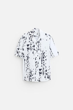 STRETCH LEAF PRINT SHIRT - Zara фото 6