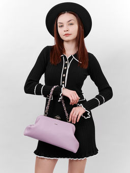 LACCOMA сумка Паола-Л815-фиалковый эко кожа хлопок