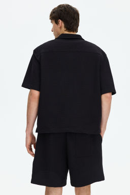 Pantal?n corto gofrado Relaxed Fit - H&m фото 7