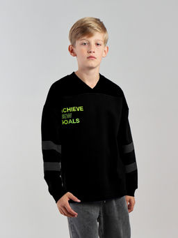 CRB wear / CWJB 63982-22-426 Джемпер для мальчика,черный  фото 3