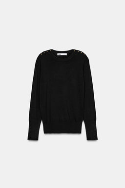 BUTTON KNIT JUMPER - Zara фото 5