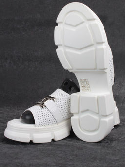 08-PEY148-1 WHITE Босоножки женские (натуральная кожа) - Фабричный китай фото 13