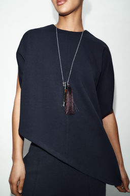 ASYMMETRIC INTERLOCK CAPE - Zara фото 12