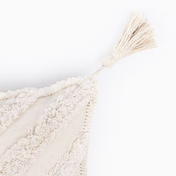 Наволочка декоративная Этель Бохо, 45х45 см, цвет молочный, 100% хлопок  фото 8