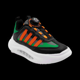 Кроссовки А7228-6 черно оранжевые