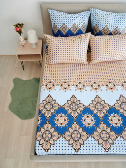 Простыня поплин - Марокко, цвет голубой - Гармония уюта фото 2