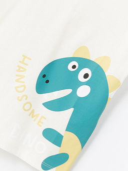 Bisiklet Yaka K?sa Kollu Bask?l? Erkek Bebek Ti??rt - Waikiki фото 2